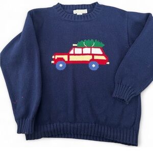 The Beaufort Bonnet Company Navy Knit Sweater